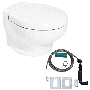 Thetford Marine Thetford Nano Eco Compact Toilet Raw Water Kit (No Inlet Pump) - 24V - T-NAN024PW/E/NA-RWKITNP