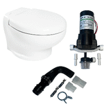 Thetford Marine Thetford Nano Eco Compact Toilet Raw Water Kit w/Inlet Pump - 12V - T-NAN012PW/TSFT/NA-RWKIT