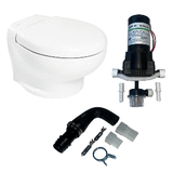 Thetford Marine Thetford Nano Eco Compact Toilet Raw Water Kit w/Inlet Pump - 24V - T-NAN024PW/TSFT/NA-RWKIT