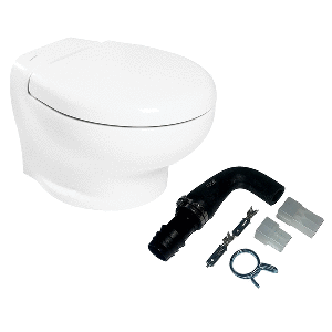 Thetford Marine Thetford Nano Touch Compact Toilet Raw Water Kit (No Inlet Pump) - 12V - T-NAN012PW/TSFT/NA-RWKITNP