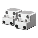 PTM Watersports Board Rack Mount - 4 Bolt - Silver - Pair - P13168-1400TEBCL