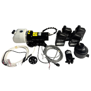 Uflex USA Uflex MasterDrive Steering System - Single Station Retrofit Kit - MasterDrive 40cc Tilt Mount Helm &amp; UPMD Power Unit (No Cylinders Included) - MD40T