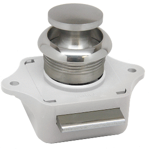 Sea-Dog Push Button Rim Latch - Stainless Steel/Plastic Housing - 225300-1