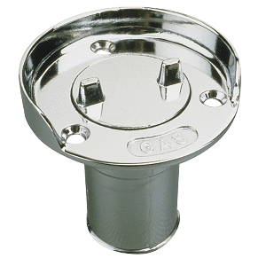 Sea-Dog Hose Deck Fill w/Splash Guard - Die Cast Zinc Chrome Plated - 351750-1