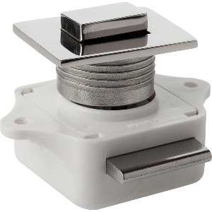 Sea-Dog Push Button Rim Latch - Square - Stainless Steel/Plastic Housing - 225310-1
