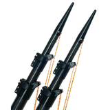 Lee's Tackle Lee's Ultima 20' Carbon Fiber Telescoping Outriggers Internally Rigged Self-Stowing Adj. Rigging - ULT3920