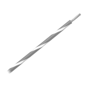 Pacer 14 AWG Gauge Striped Marine Wire 500' Spool - Grey w/White Stripe - WUL14GY-9-500