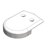 TACO Marine TACO 2" Rub Rail End Cap - White - F90-0001WN