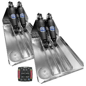 Bennett Marine BOLT 14x23 Dual Electric Trim Tab System w/One Box Indication Unit - BOLT1423HD-OBI