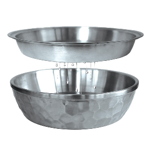 Toadfish Seafood Bowl - 12" - Stainless Steel - 2 Layer Serving Bowl - 8073