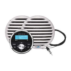 Aquatic AV GP1 Gauge Stereo &amp; Economy 6.5" Speakers - White (Pair) - GP100W