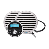 Aquatic AV GP1 Gauge Stereo &amp; Economy 6.5" Speakers - White (Pair) - GP100W