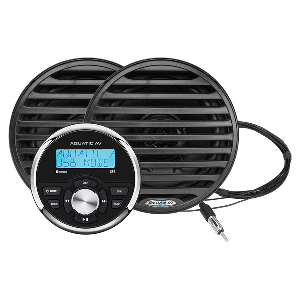 Aquatic AV GP1 Gauge Stereo &amp; Economy 6.5" Speakers - Black (Pair) - GP100B