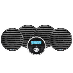 Aquatic AV Economy Gauge Stereo/Speakers Kit - Black - EG100