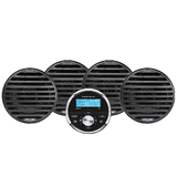 Aquatic AV Economy Gauge Stereo/Speakers Kit - Black - EG100