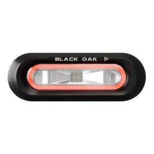 Black Oak LED Black Oak Low Pro&trade; Flush - Black Housing - Red LED - LPS-FR