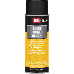 SEM Guide Coat - 16oz Aerosol Can - Black - 38203