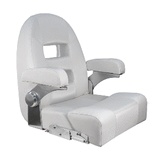 Springfield Marine Springfield Center Console Helm Flip-Up - White/White - 1042035-W