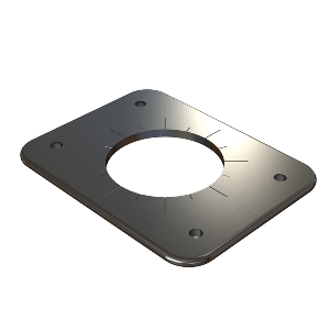 TACO Marine TACO Grand Slam 300 Universal Backing Plate f/GS-300 &amp; GS-390 - Pair - BP-0300BSY-1