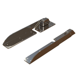 TACO Marine TACO Command Ratchet Hinge - 18-1/2" - 316 Stainless Steel Polished w/Hard Stop - H25-0048