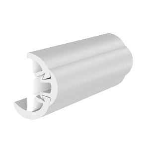 TACO Marine TACO SuproFlex Rub Rail Kit w/Flex Vinyl Overlay Insert - 2"H x 1-1/4"W x 80'L - White w/White Insert - V11-9993WWK80-2