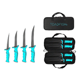 Toadfish Fixed Filet Knife Set - 4 Knives - 5&rdquo;, 6&rdquo;, 7&rdquo; &amp; 8&rdquo; Fixed Knives - 1175