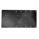 Sea Brackets 16" Straight Trolling Motor Plate - Black - SEA2323-BLK