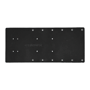 Sea Brackets 18" Straight Trolling Motor Plate - Black - SEA2324-BLK