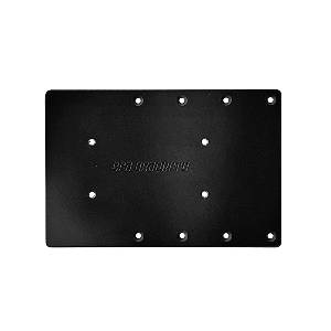 Sea Brackets 12" Straight Trolling Motor Plate f/Garmin Force&reg; Kraken - Black - SEA2313-BLK