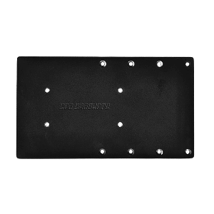 Sea Brackets 14" Straight Trolling Motor Plate f/Garmin Kraken - Black - SEA2312-BLK