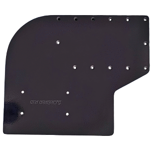 Sea Brackets Large Offset Trolling Motor Plate f/Garmin Kraken - Black - SEA2308-BLK