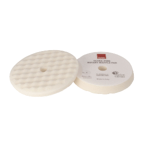 RUPES Velcro Waffle Ultra-Fine Polishing Foam Pad f/Rotary Polishers 200mm - White - 9.WF200S
