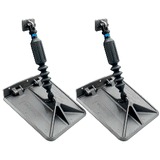 Lectrotab Smart Tabs SX Trim Tabs by Lectrotab 9.5" x 10" f/18'-22' Boats w/80lb Actuators - 150-240HP - Gunmetal Grey - SXG9510-80