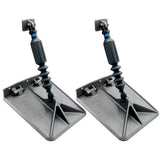Smart Tabs SX Trim Tabs by Lectrotab 9.5" x 10" f/16'-18' Boats w/60lb Actuators - 60-150HP - Gunmetal Grey [SXG9510-60]