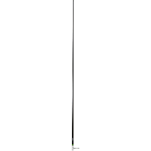 Scout 8' Black VHF Antenna 6dB Heavy Stainless Steel Ferrule w/6M RG-8x Includes PL-259 Heavy Duty Offshore Antenna KS-43 - PF AN NVHF00021T