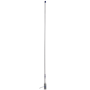 Scout Titan Series 4' White VHF Antenna 3dB Stainless Steel Ferule w/5M RG-58 Includes PL-259 - PF AN NVHF00044T