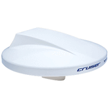 Scout Cruiser 10" White TV Antenna Omnidirectional w/20M, 75 ohms, Cable - PF AN NTV001