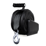 Powerwinch Select Series Winch 1,000lb, 6" Crank Arm - Carbon Black - 21400-W-1000-6-B-R