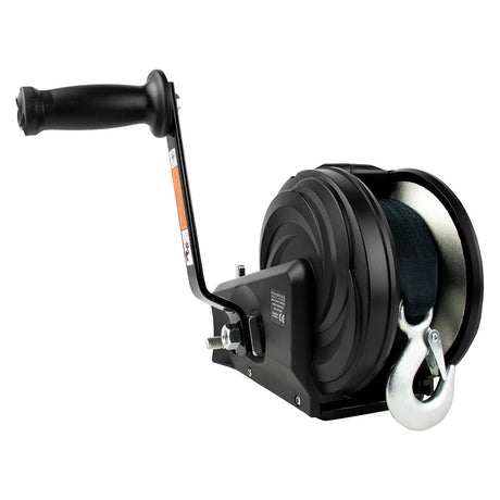 Powerwinch Select Series Winch 1,800lb, 2 Speed, 8" Crank Arm - Carbon Black [21400-W-1800-8-B-R]