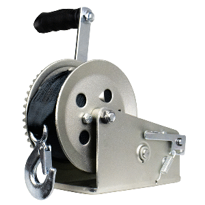 Powerwinch Utility Series Winch 1,800lb, 2 Speed, 8" Crank Arm - Zinc - 21500-W-1800-8-Z-R