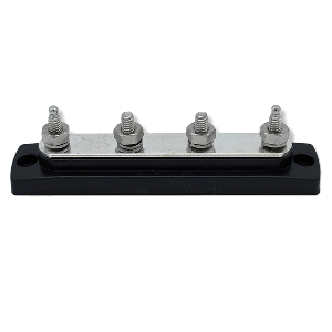 Bluewater Common Stud Busbar 4 Gang - Black - 312303-B-020