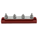 Bluewater Common Stud Busbar 4 Gang - Red - 312303-B-025