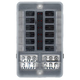 Bluewater 12 Position Fuse Block w/LEDs [3200-0001-012]