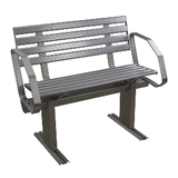 Springfield Marine Springfield Aluminum Dock Bench w/Arms - 1099050-2A