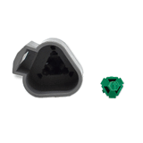 Bluewater 3 Position Male Deutsch Connector w/Wedge Lock - DT04-3P