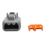 Bluewater 3 Position DTM Female Connector w/Wedge Lock - DTM06-3S