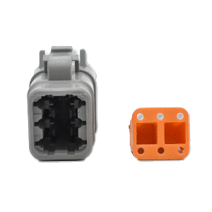 Bluewater 6 Position DTM Female Connector w/Wedge Lock - DTM06-6S
