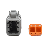 Bluewater 6 Position DTM Female Connector w/Wedge Lock - DTM06-6S