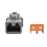 Bluewater 2 Position DTP Female Connector w/Wedge Lock - DTP06-2S