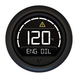 Veratron VL Digital 52 w/Round Black Bezel - B00205702